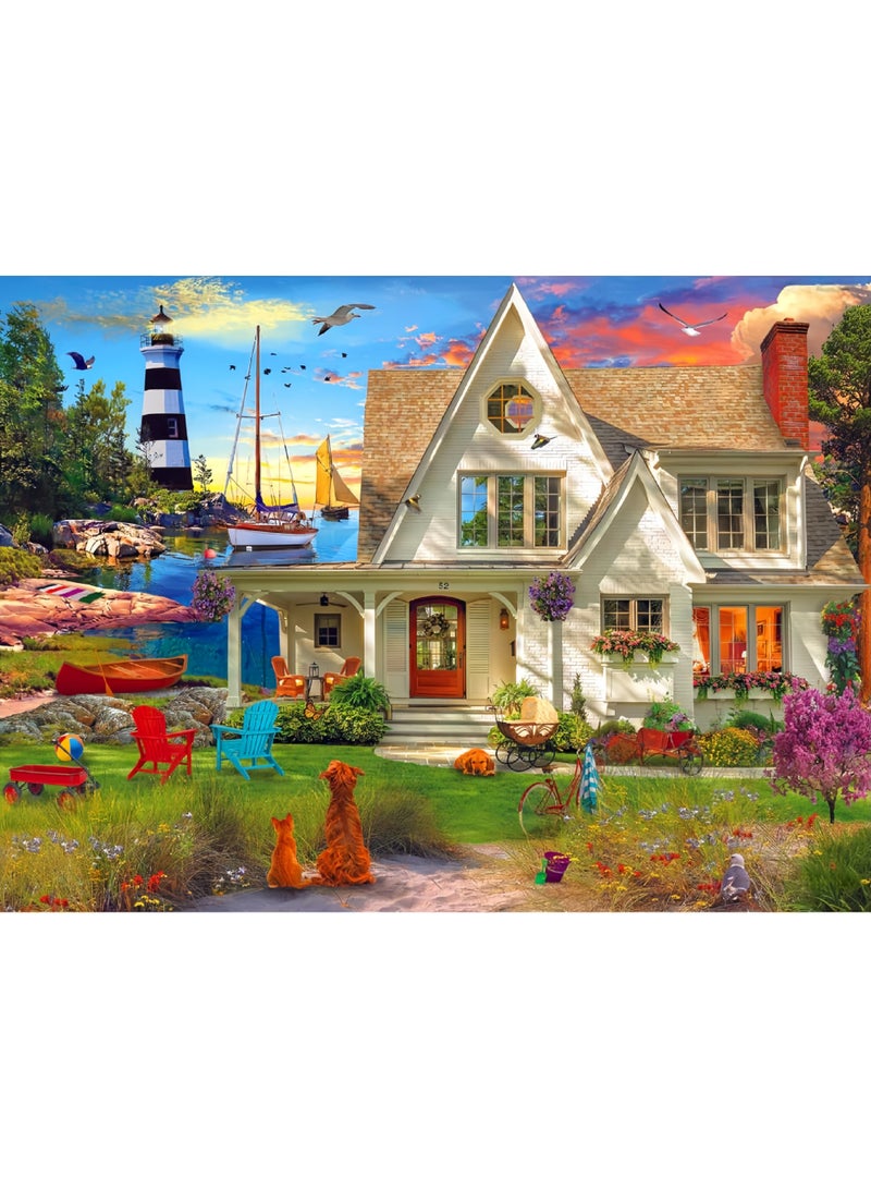 1000 puzzle pieces | Garden house themed puzzle pieces | Puzzles and puzzle leisure toys suitable for adults and children - Image 1