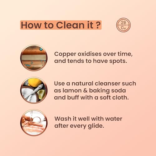 PUREXA Copper Tongue Cleaner with Ergonomic Q Handle, 100% Food Grade Pure Copper Tongue Scraper for Fresher Breath - Image 5