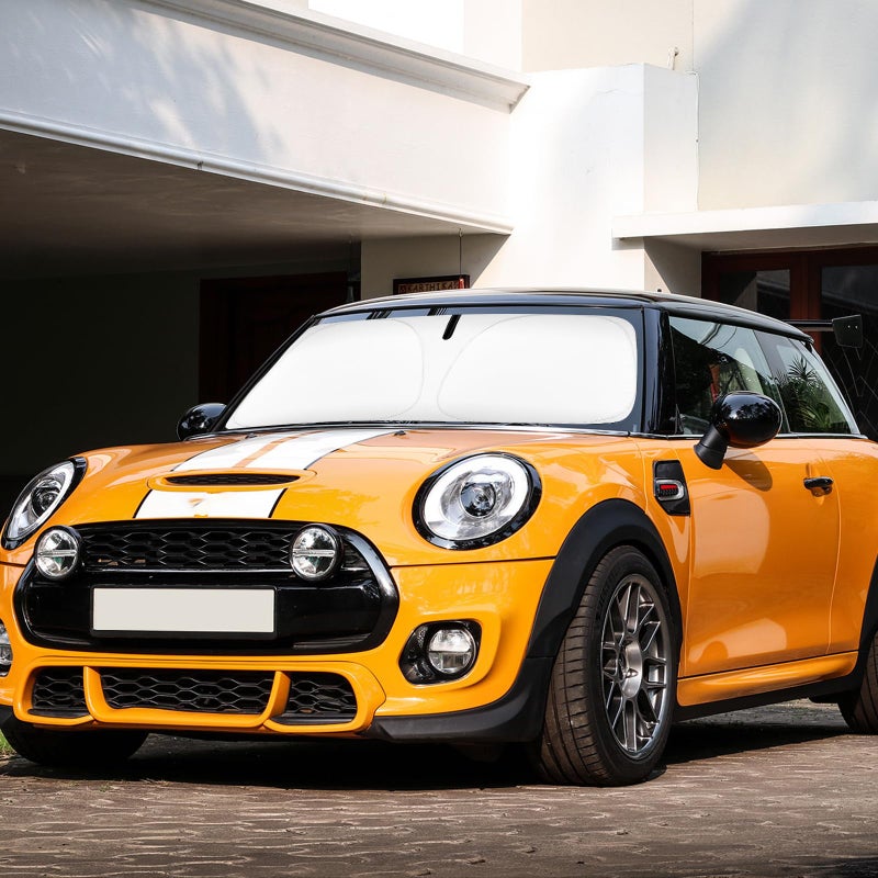 Sun Shade for Mini Cooper Windshield Sunshade fit for 20152023 2024 2025 BMW Mini Cooper F55 Accessories Front Window Shield Sun Visor Protector Block UV Ray Heat