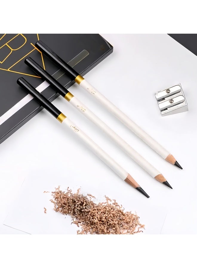 12pcs Sketch Charcoal Pencils Drawing Set Charcoal Pencils Black Soft, Medium And Hard Charcoal Pencils For Drawing, Sketching, Shading, Artist Pencils For Beginners & Artists - Image 3