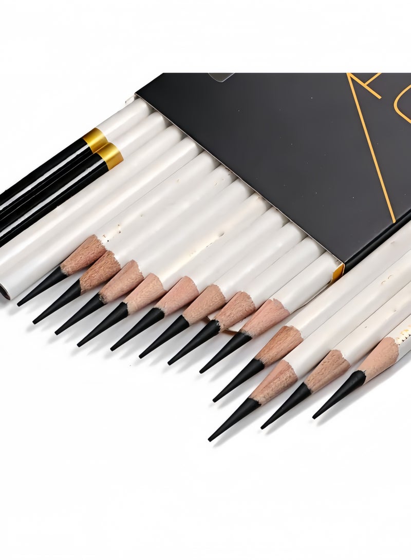 12pcs Sketch Charcoal Pencils Drawing Set Charcoal Pencils Black Soft, Medium And Hard Charcoal Pencils For Drawing, Sketching, Shading, Artist Pencils For Beginners & Artists - Image 2