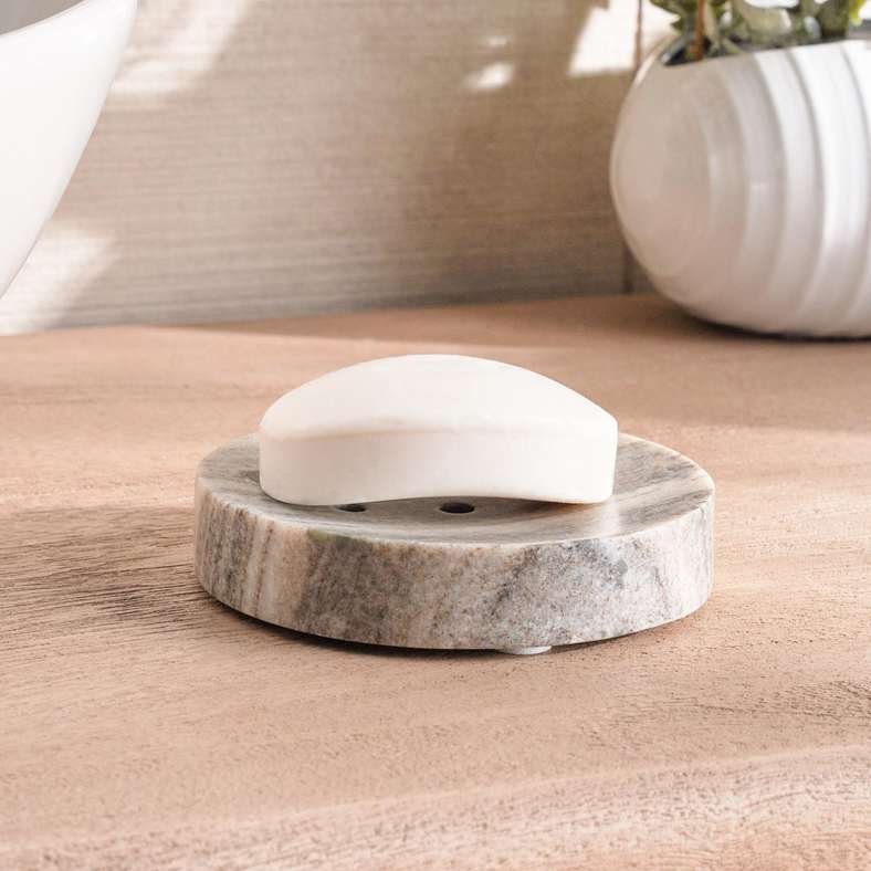 Pan Home Neo Marble  Soap Dish 15X9X2.5cm - Beige