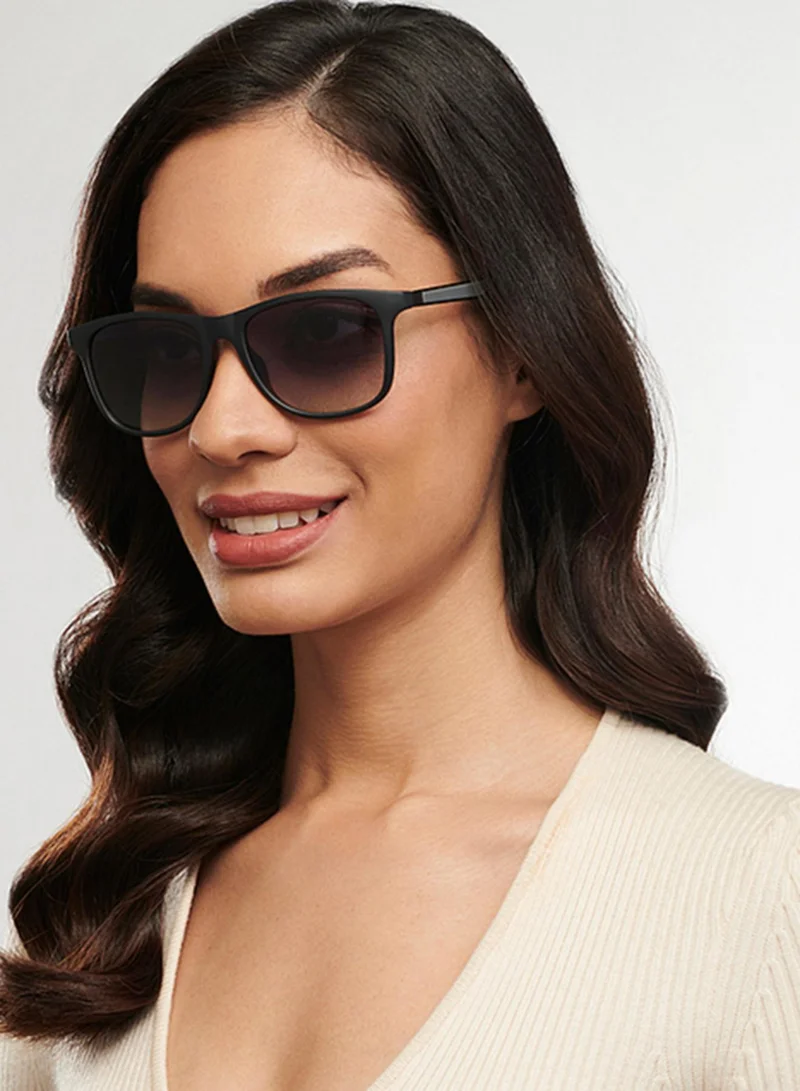 VINCENT CHASE Vincent Chase By Lenskart | Black Blue Full Rim Square Branded Latest and Stylish Sunglasses | Polarized and 100% UV Protected | Men & Women | Large | VC S11113