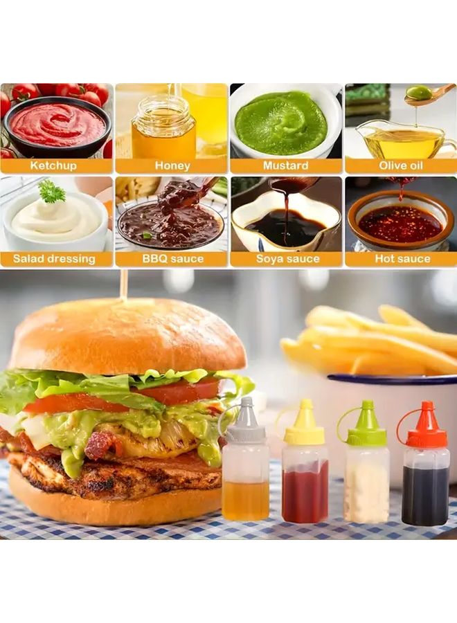 1pc Mini Condiment Bottle With Squeeze Lid Leakproof Portable For Kitchen Travel - Image 2