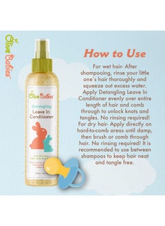 Olive Babies Hair Detangling Leavein Conditioner Spray 8 Ounce  - Image 3