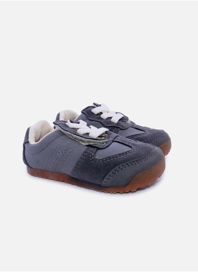 hibobi - Boys' Breathable Sneakers Suitable for playing football, running and sports- Gray - Image 1