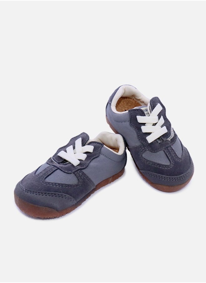hibobi - Boys' Breathable Sneakers Suitable for playing football, running and sports- Gray - Image 1