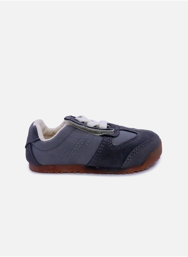 hibobi - Boys' Breathable Sneakers Suitable for playing football, running and sports- Gray - Image 1