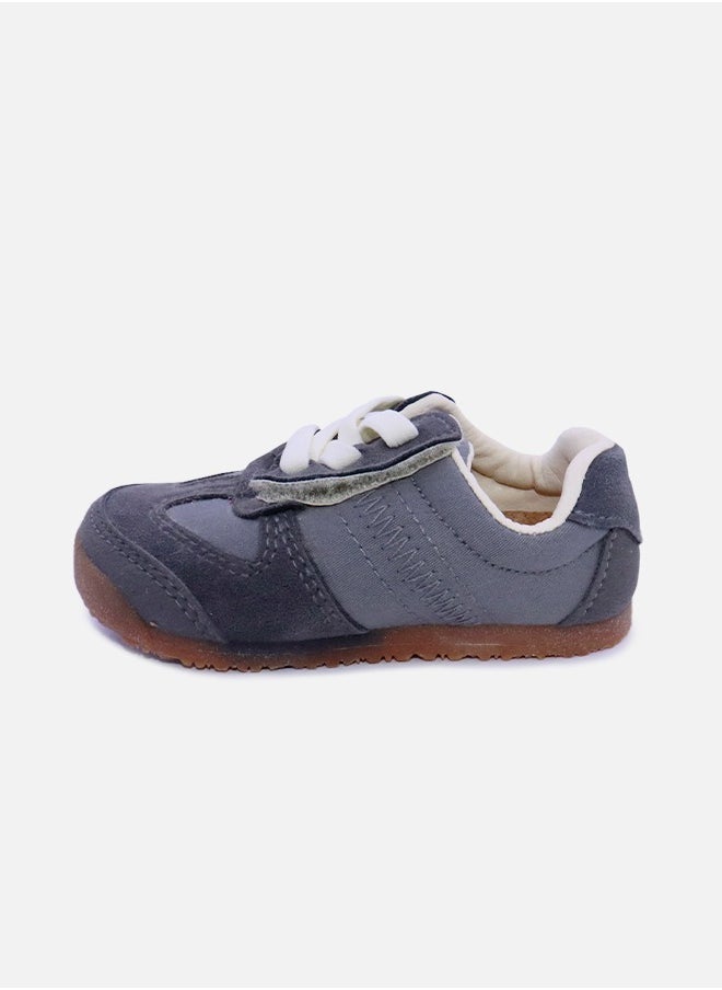 hibobi - Boys' Breathable Sneakers Suitable for playing football, running and sports- Gray - Image 1