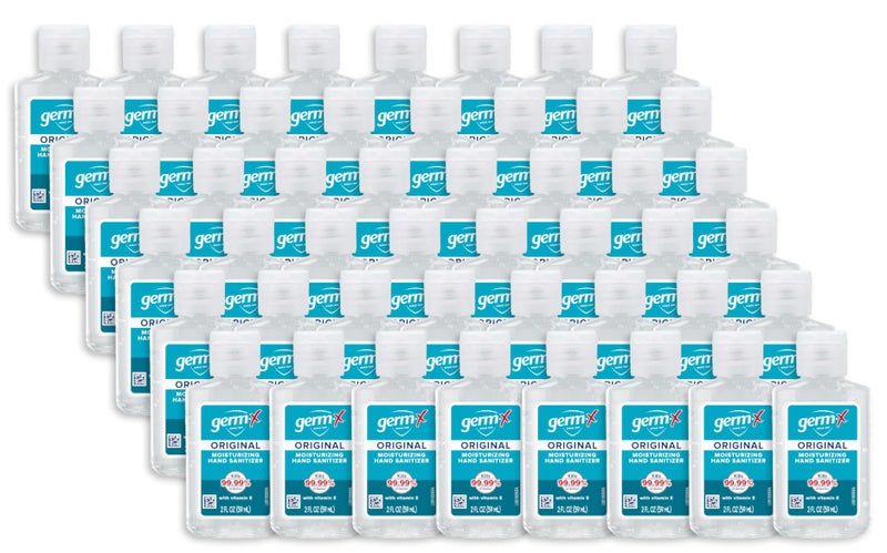 Germ-X Original Hand Sanitizer, 2 Fl Oz (Pack of 48), Less Drying Moisturizing Gel with Vitamin E, No Rinse Formula, Display Pack, Mini Travel Size for On-The-Go - Image 1