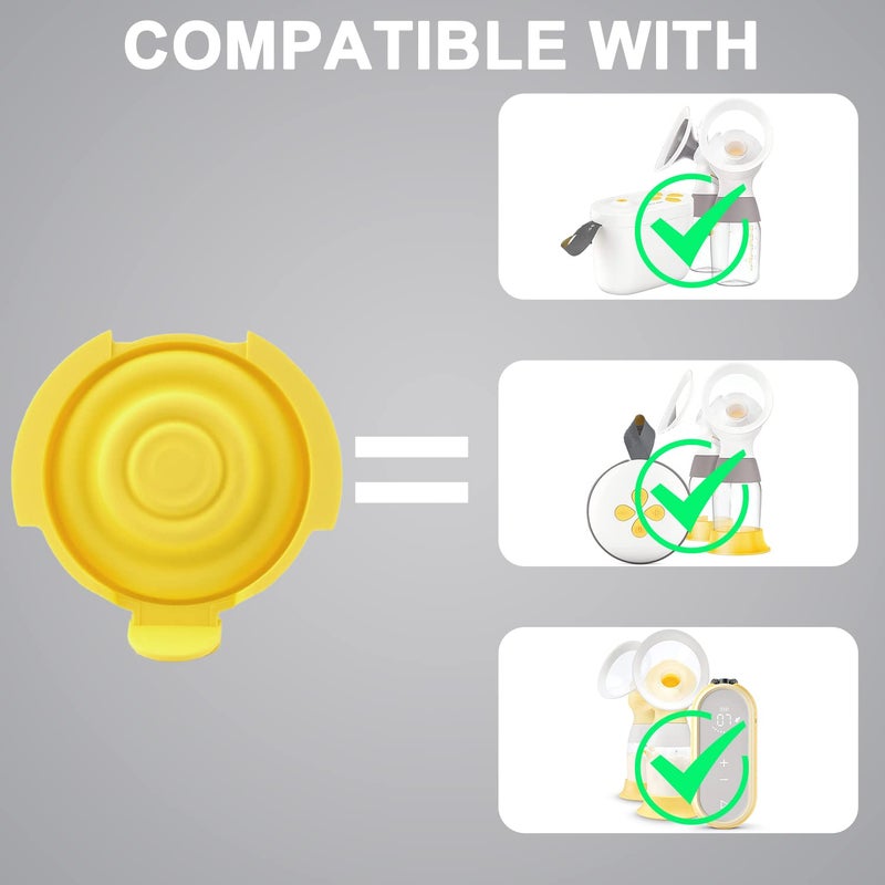 2-Pcs Membrane Compatible with Medela Pump Parts Pump - Food Grade Silicone Replacement Membranes Compatible with Pump in Style MaxFlow, Swing Maxi, Freestyle Flex Breast Pumps, Breast Pump Connector - Image 2