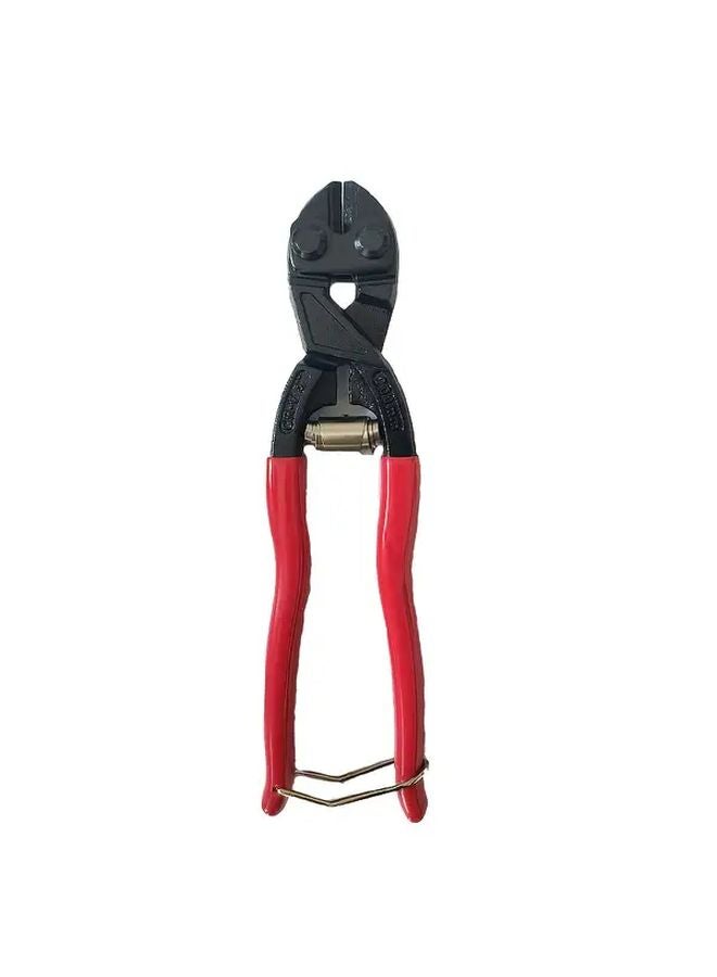 8 Inch Mini Wire Cutter With Spring Mechanism Safety Lock Soft Grip CR V Steel Blade - Image 1