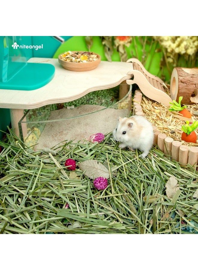 Niteangel Natural & Soft Hamster Bedding Mate Small Animal Habitat Decor for Syrian Dwarf Hamsters Gerbils Mice Degus Bunny or Other Small-Sized Pet (Orchard Grass & Flower) - Image 4