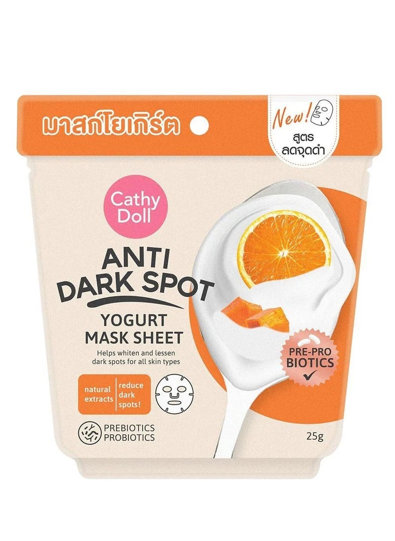 Cathy Doll - Anti Dark Sport Yogurt Mask Sheet 25g - Image 1