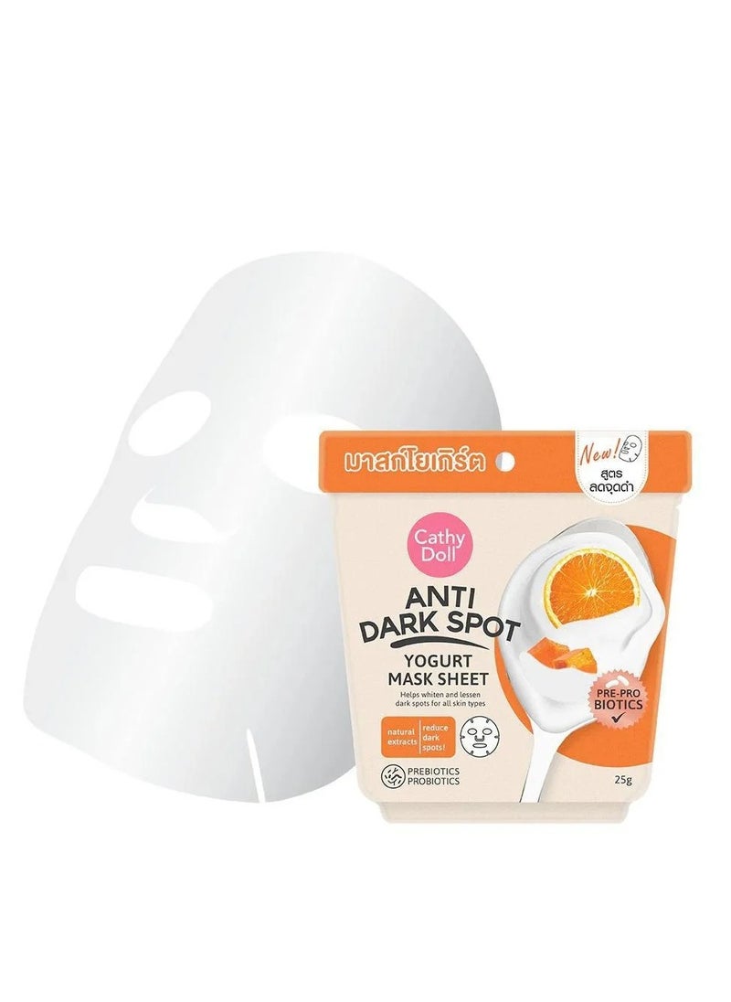 Cathy Doll - Anti Dark Sport Yogurt Mask Sheet 25g - Image 1