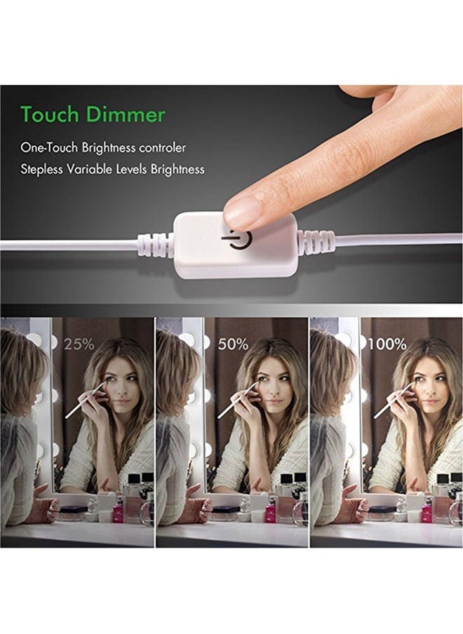 ELTRAZONE LED Vanity Mirror Lights Kit – White, 26.00 x 7.00 x 17.00cm, Adjustable Brightness, Easy Installation, Ideal for Makeup, Grooming, and Self-Care, Perfect for Bathroom and Dressing Tables  - Image 3