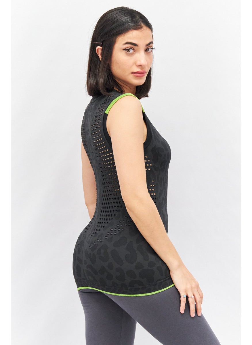 Adidas - Women Sportswear Fit Sleeveless Brand Logo Training Tank Top, Black - Image 1