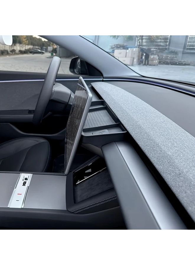 Black ETC Storage Box for Tesla Model 3 Y Rear Screen - Image 1