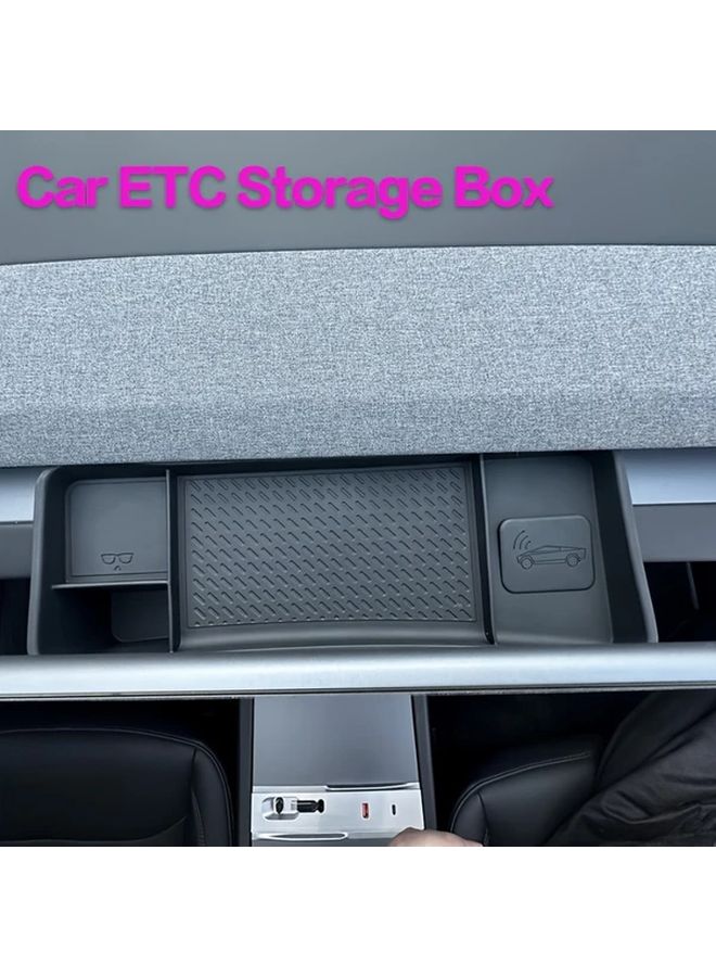 Black ETC Storage Box for Tesla Model 3 Y Rear Screen - Image 3