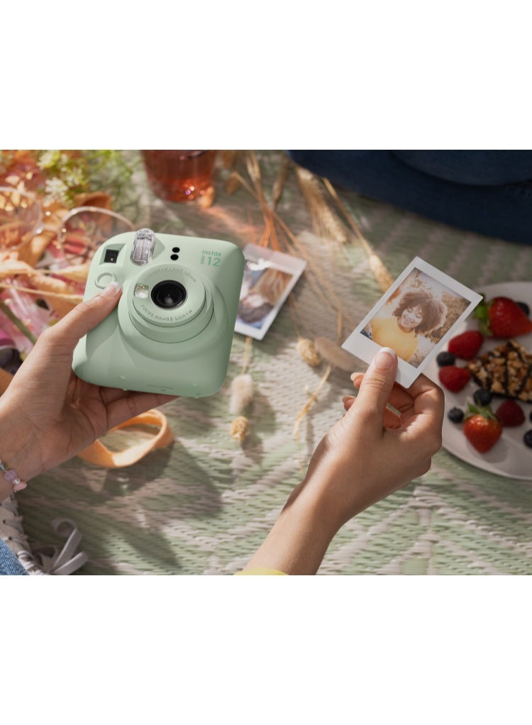 Instax Mini 12 Christmas Gift Box – Green Instant Mini 12 Camera with Brown Case, White Mini Film, Photo Frame, Album, Pegs and Batteries – Perfect Christmas Gift for Kids, Teens, and Adults - Image 3