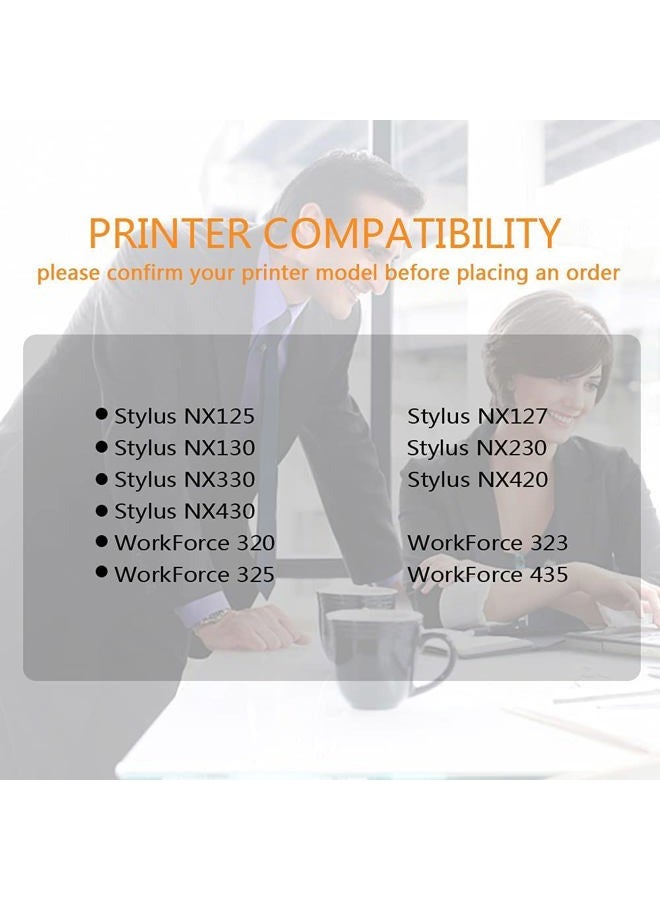 Run Star 124 Remanufactured Ink Cartridge Replacement for Epson 124 T124 Work for NX125 Stylus NX127 NX130 Stylus NX230 NX330 Stylus NX420 NX430 Workforce 320 323 325 435 Printer(3BK/C/M/Y,6 Pack) - Image 2