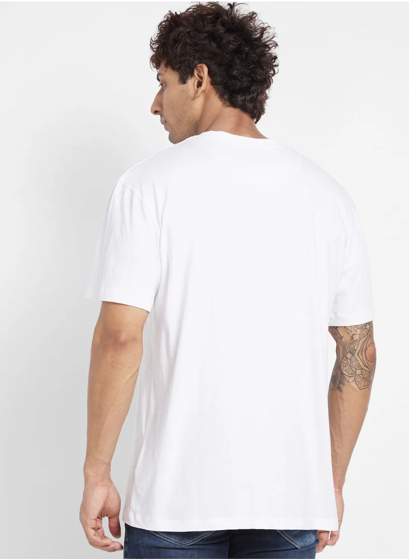 بيينغ هيومان Printed Crew Neck T-Shirt