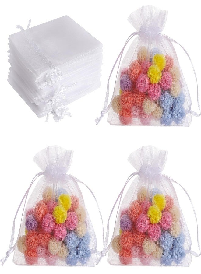 ENNIYU Mini Sheer Organza Gift Bags, 2x3 Breathable Storage Bag with Drawstring, Mesh Bags for Wedding Favor Party Pouch, Jewelry, Festival, Makeup, Christmas Candy - Image 1