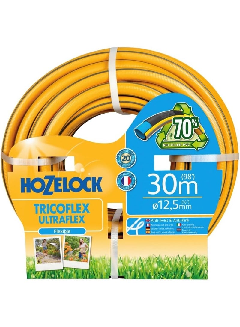 Hozelock Tricoflex Ultraflex Flexible Hose Weather-Resistant Anti-Twist And Anti-Kink Hose 30M-12.5Mm - Image 1