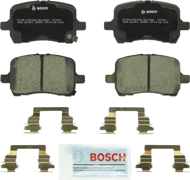 BOSCH BC1028 QuietCast Premium Ceramic Disc Brake Pad Set - Front - Image 1