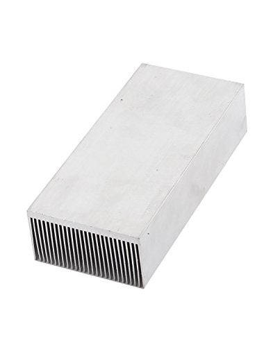 uxcell a14111400ux0256 Aluminum Heat Radiator Heatsink Cooling Fan 150x69x37mm Silver Tone - Image 2