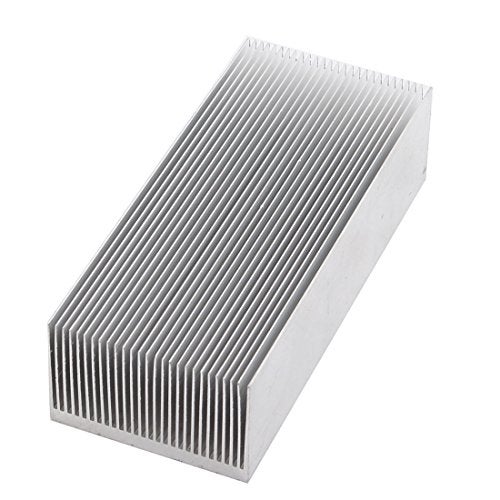 uxcell a14111400ux0256 Aluminum Heat Radiator Heatsink Cooling Fan 150x69x37mm Silver Tone - Image 4