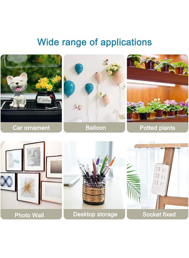 إيروريكس 500 قطعة من الملصقات اللاصقة الشفافة ذات الوجهين القابلة للإزالة من الأكريليك الدائري بدون آثار لاصقة للحرف اليدوية والشمع اللاصق ومستلزمات المكتب الفنية 0.39 بوصة 10 مم - Image 5