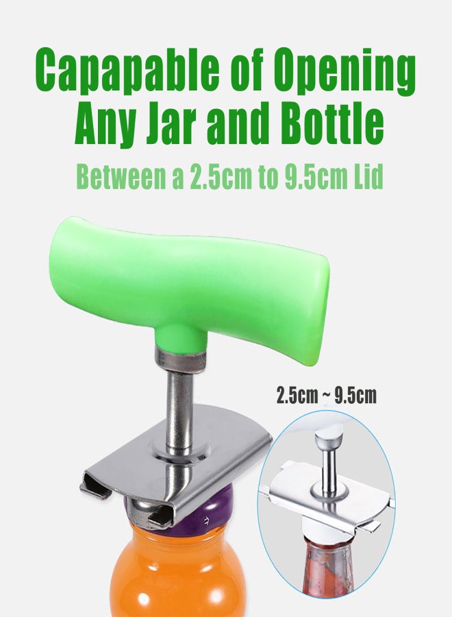 Stainless Steel Jar Opener Bottle Opener Helpful Kitchen Gadget Stubborn Lid Remover for Seniors Weak Hands - Image 3