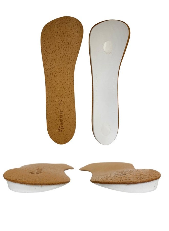 pedag Correct Plus | German Handmade 3/4 Length Wedge for Oversupinators | Vegetable Tanned Leather Top Rubber Orthotic Footbed | 1 Pair, XLarge (Size 11-13 Men) - Image 1