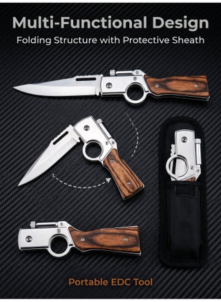 Large Size Folding Knife Outdoor Multi-Function Knife Stainless Steel AK47 Folding Knife Edged Self-Defense Tactical Knife - view 4
