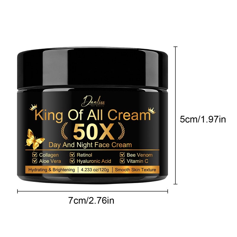 Danliss 50X All-in-One Day & Night Repair Cream 120g (Contains Collagen, Retinol, Bee Venom, Vitamin C, Hyaluronic Acid) - Image 5