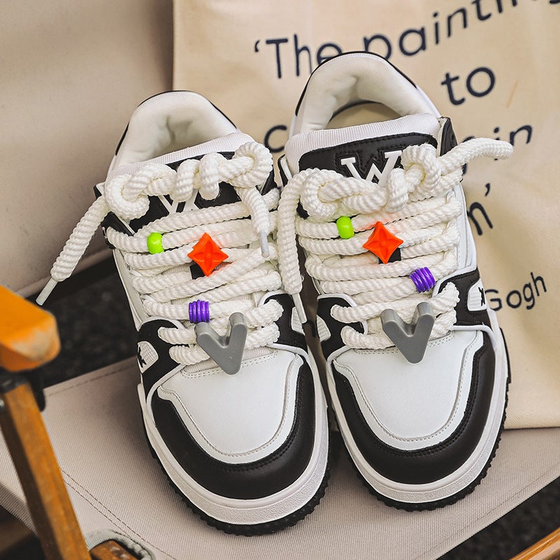 Niche national fashion design bread shoes autumn new trendy low top versatile board shoes ins men and women couple casual shoes - Image 5