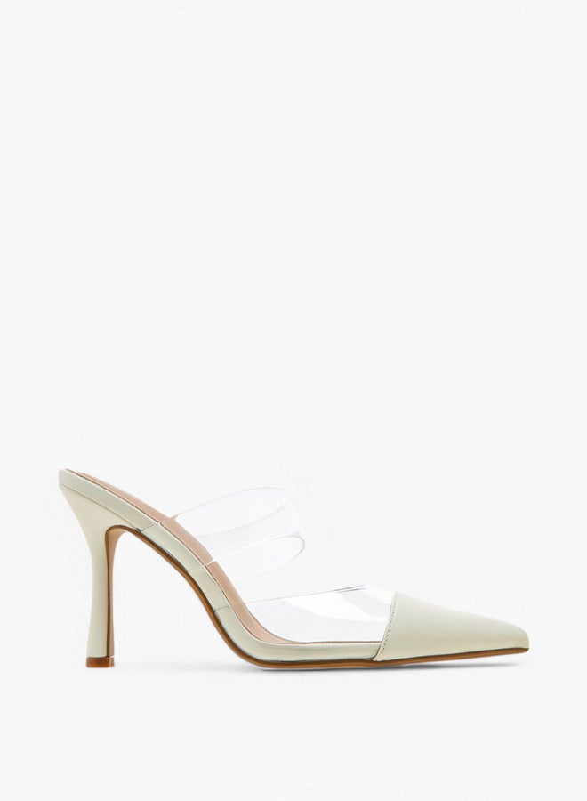 Flora Bella By Shoexpress Pointed Toe Slip-On Mules with Stilettos Heel  - Image 3