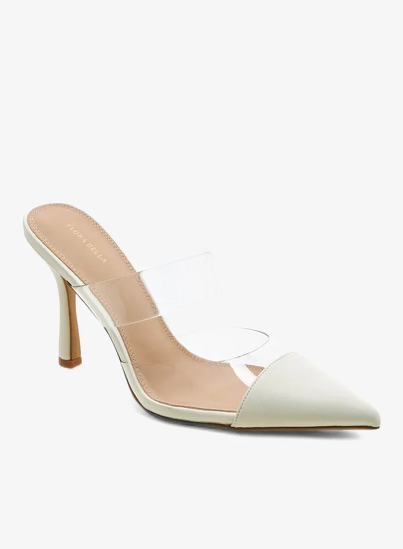 Flora Bella By Shoexpress Pointed Toe Slip-On Shoes with Stilettos Heels