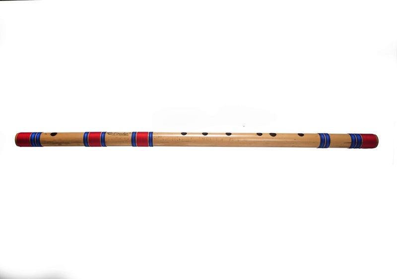 Kanha Flutes F Scale Natural Base Assam Bamboo Flute Musical Instrument Size 29 Inch Bansuri Right Handed with Flute Cover - Image 3