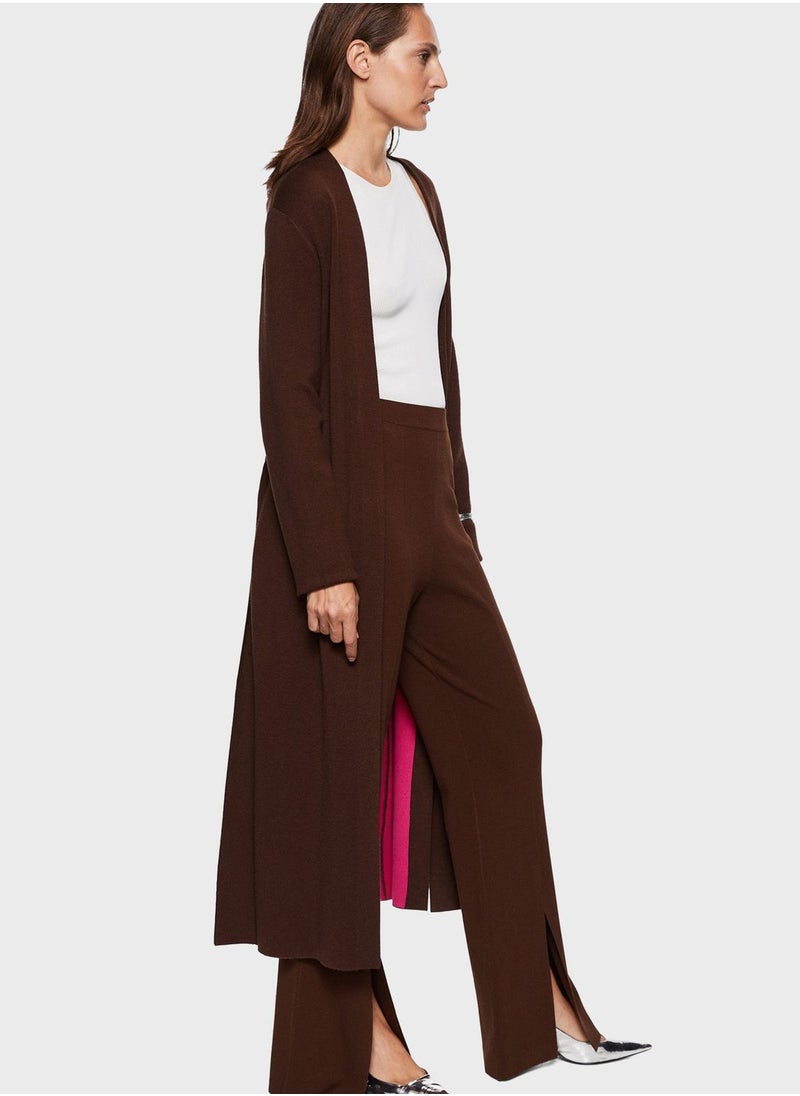 MANGO - Knitted Longline Cardigan - Image 1