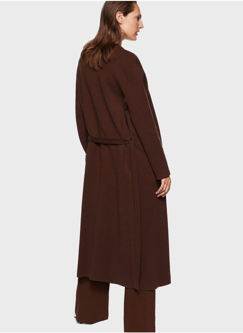 MANGO - Knitted Longline Cardigan - Image 1