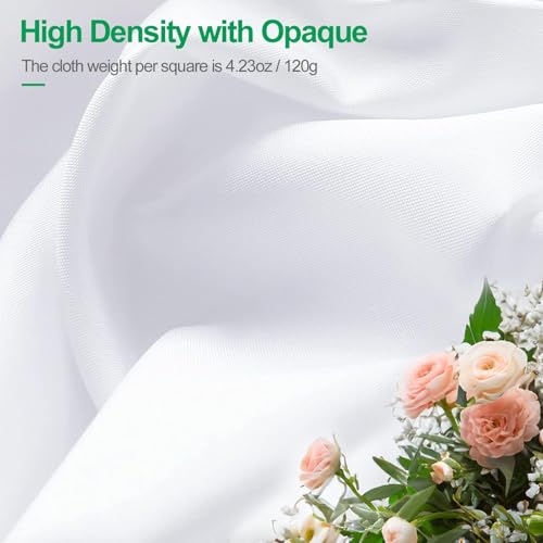 EMART 8.5x10 ft White Backdrop for Photography, Large Party Photo Background Curtain Drapes, Washable Polyester Fabric Back Drop Screen Sheet for Birthday Video Studio Portrait Photoshoot - Image 2