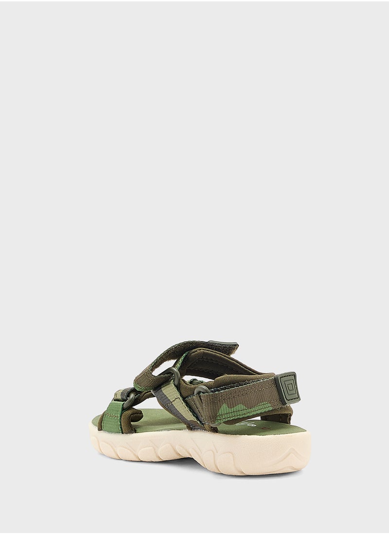 Marks & Spencer - Kids' Camo Riptape Trekkers - Image 1
