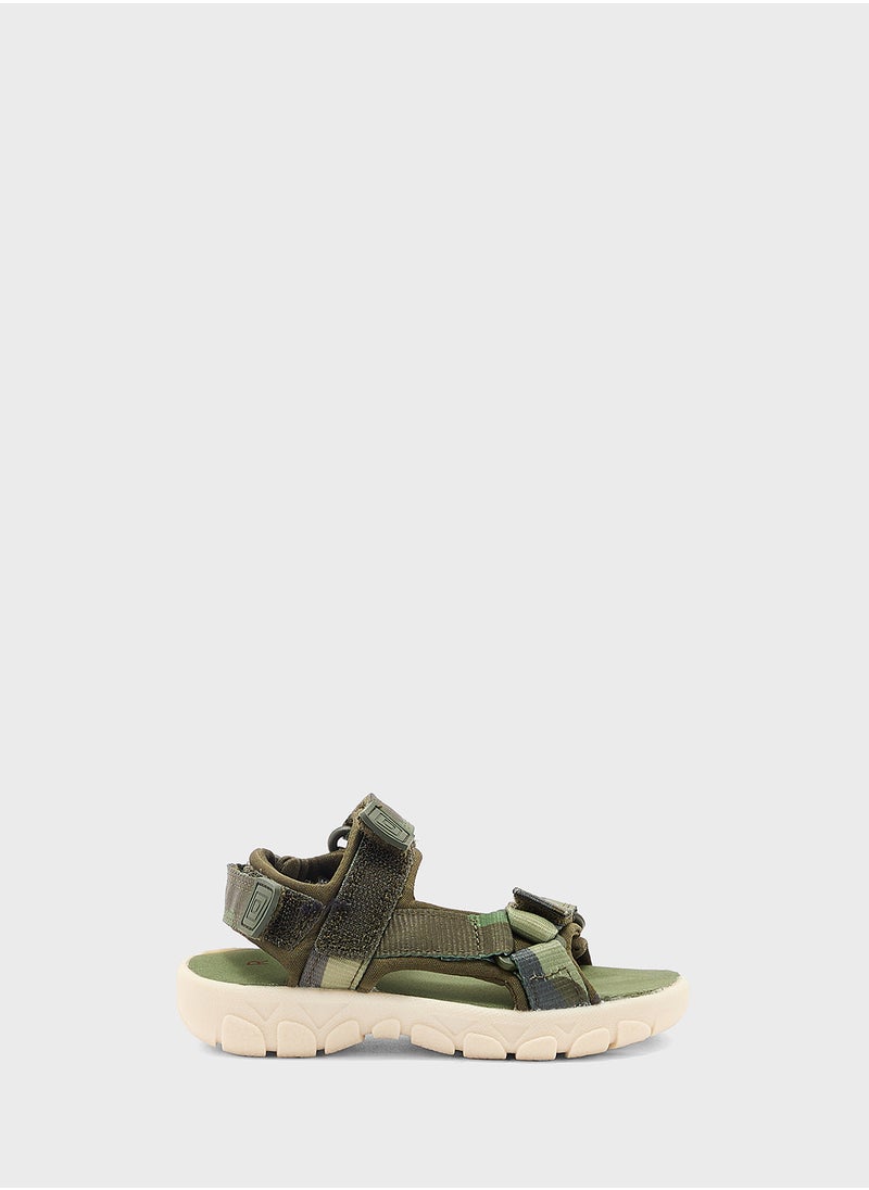 Marks & Spencer - Kids' Camo Riptape Trekkers - Image 1
