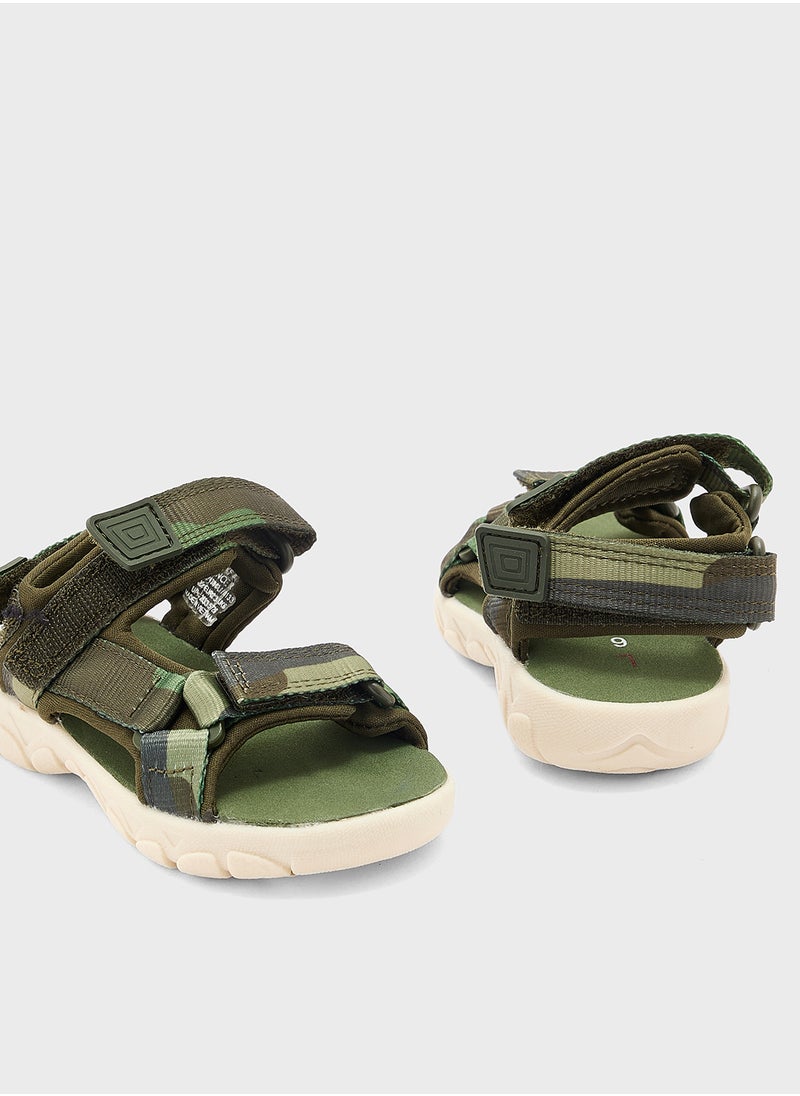 Marks & Spencer - Kids' Camo Riptape Trekkers - Image 1