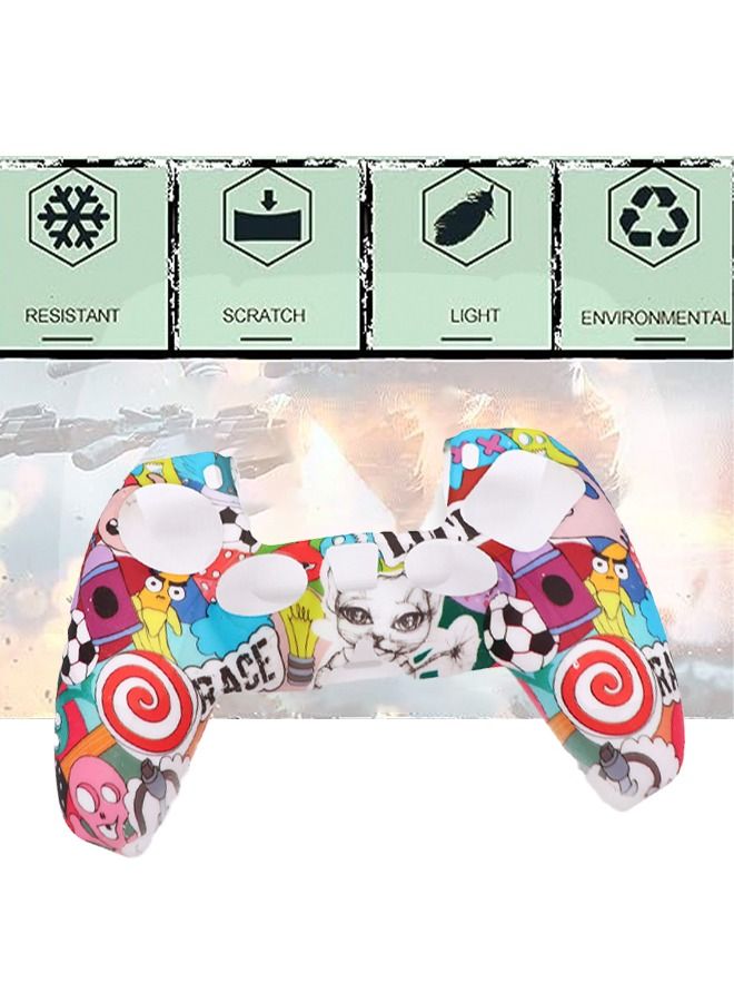 Silicone Skin Accessories for Sony PS5 Wireless Controller Grip Covers Case with Anti-Slip Anti-scratch Silicone Dustproof Protective, PS5 Controller Skin Protector  - Image 4