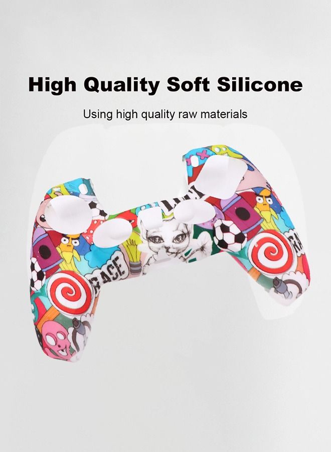 Silicone Skin Accessories for Sony PS5 Wireless Controller Grip Covers Case with Anti-Slip Anti-scratch Silicone Dustproof Protective, PS5 Controller Skin Protector  - Image 5
