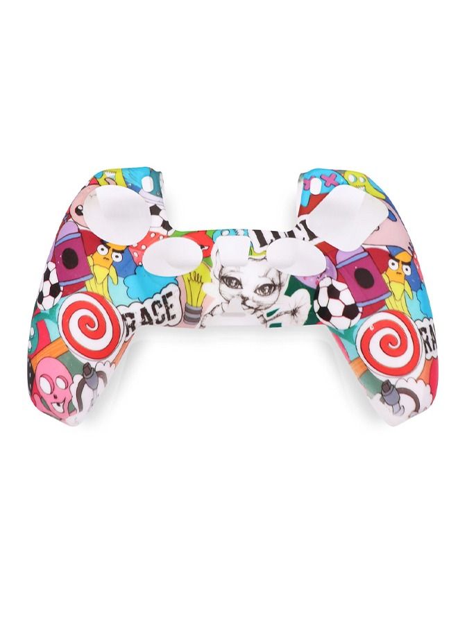Silicone Skin Accessories for Sony PS5 Wireless Controller Grip Covers Case with Anti-Slip Anti-scratch Silicone Dustproof Protective, PS5 Controller Skin Protector  - Image 1