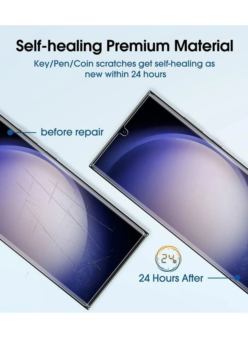 سامسونج غالاكسي S23 سوبر حالة واقية شفافة وشفافة عالية صدمة دليل الهاتف المحمول حالة ، أربعة زاوية كيس الهواء المضادة للسقوط ، صدمة دليل حماية شاملة ، الأصفر ، الصفر دليل - Image 4